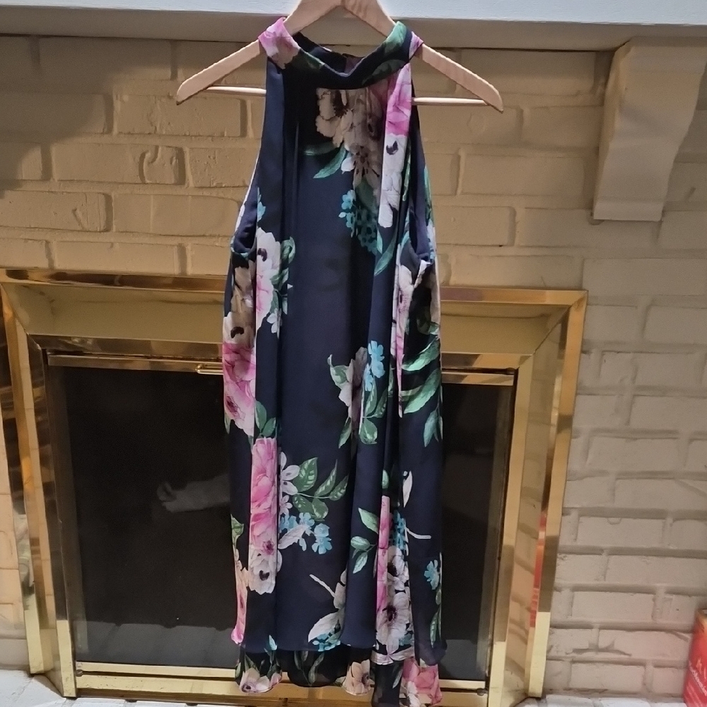 Floral Halter Neck Dress